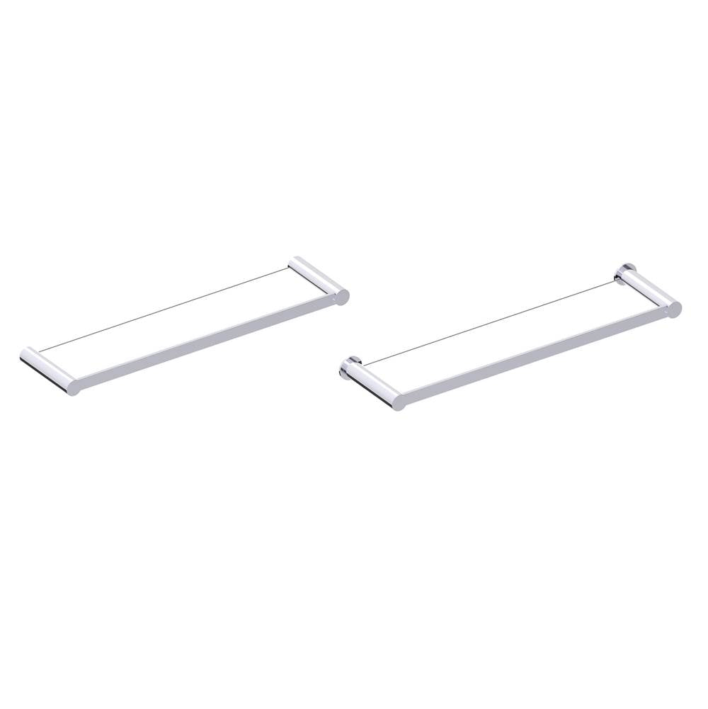 Kartners - PORTO - Glass Shelf-Polished Chrome - Polished Chrome