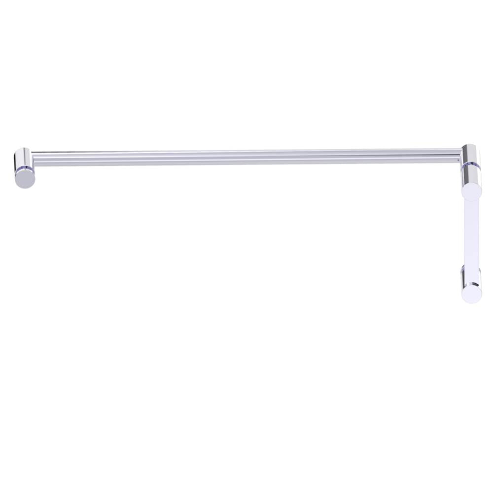 Kartners - PORTO - 6-inch x 24-inch - Offset Shower Door Handles -Polished Chrome - Polished Chrome