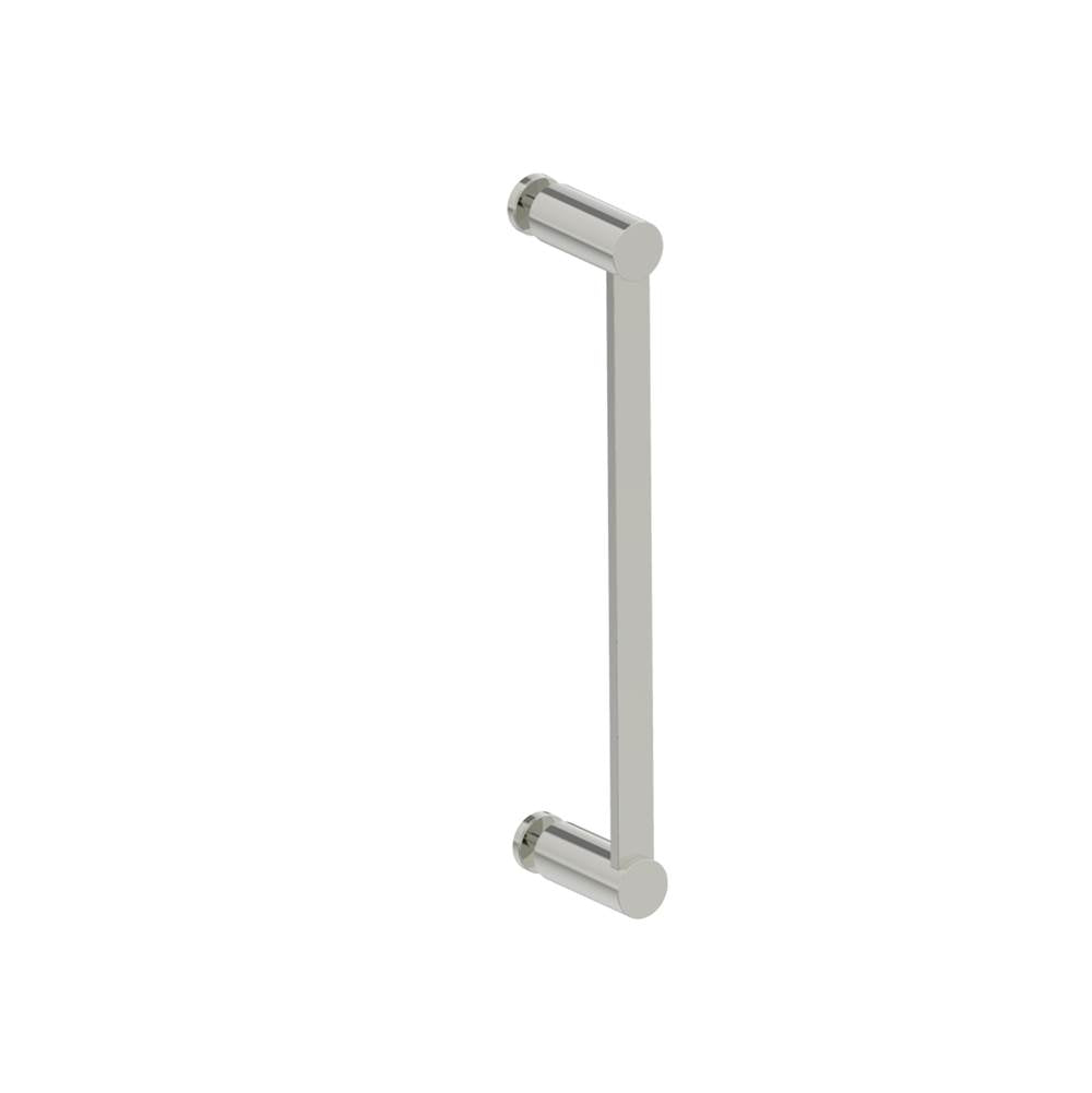 Kartners - PORTO - 12-inch Single Glass Door Handle-Polished Nickel - Polished Nickel