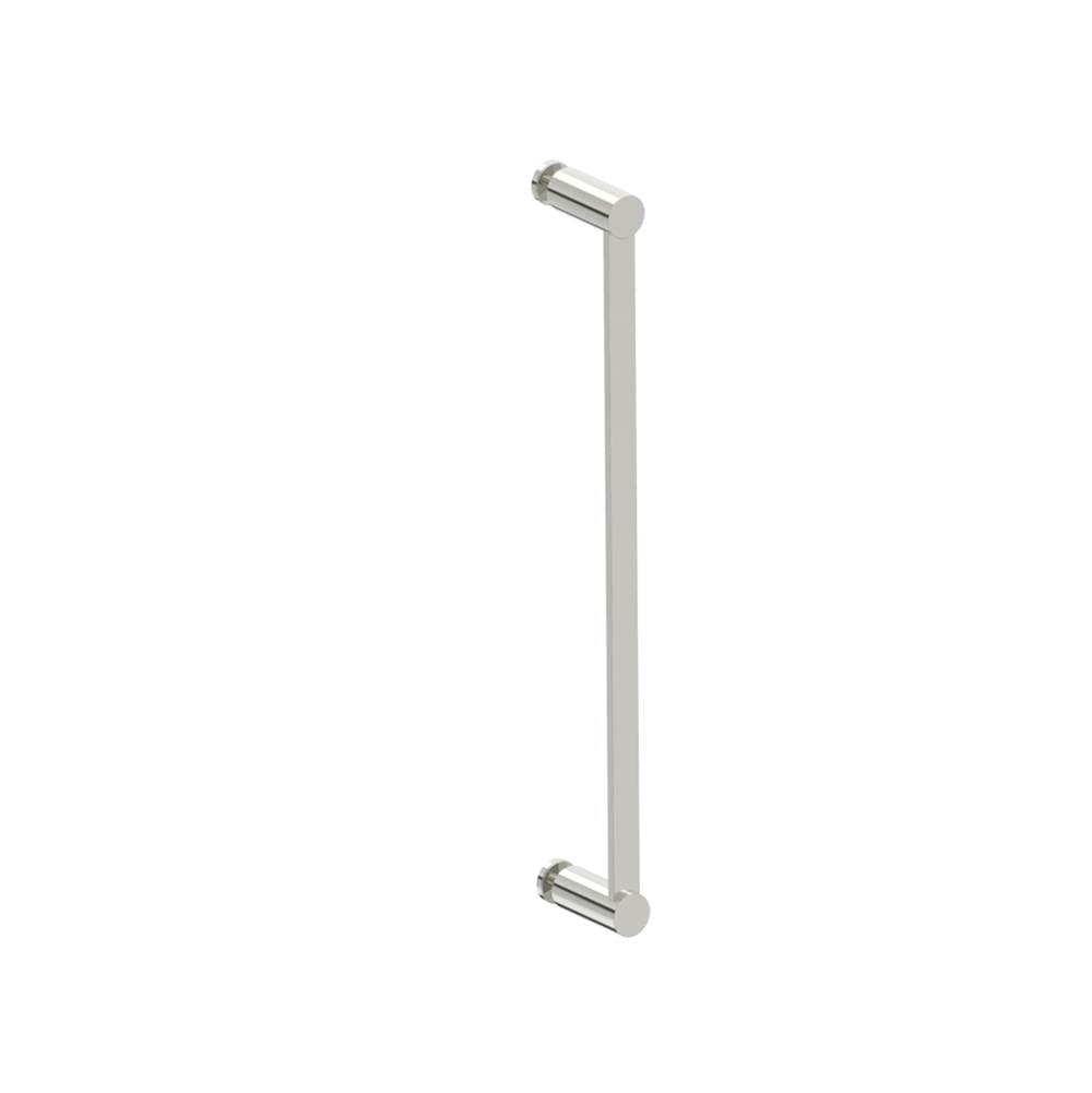 Kartners - PORTO - 18-inch Single Glass Door Handle-Polished Nickel - Polished Nickel