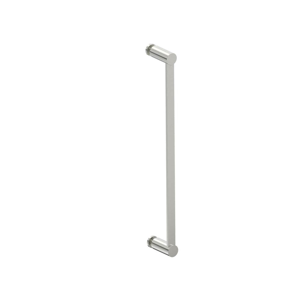 Kartners - PORTO - 18-inch Single Glass Door Handle-Brushed Nickel - Brushed Nickel