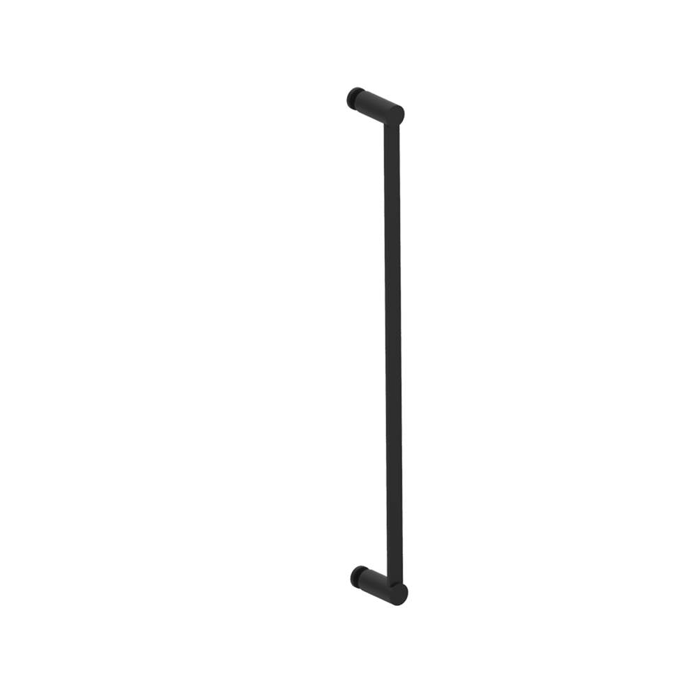 Kartners - PORTO - 24-inch Single Glass Door Handle-Matte Black - Matte Black