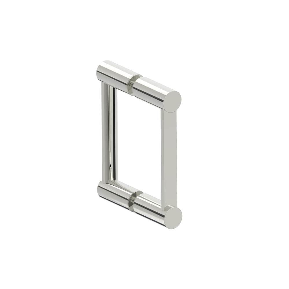 Kartners - PORTO - 6-inch Double Glass Door Handle-Polished Nickel - Polished Nickel
