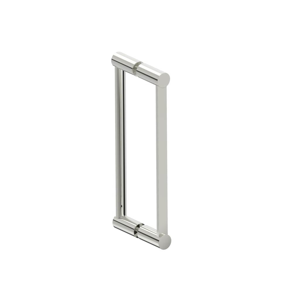 Kartners - PORTO - 12-inch Double Glass Door Handle-Polished Nickel - Polished Nickel
