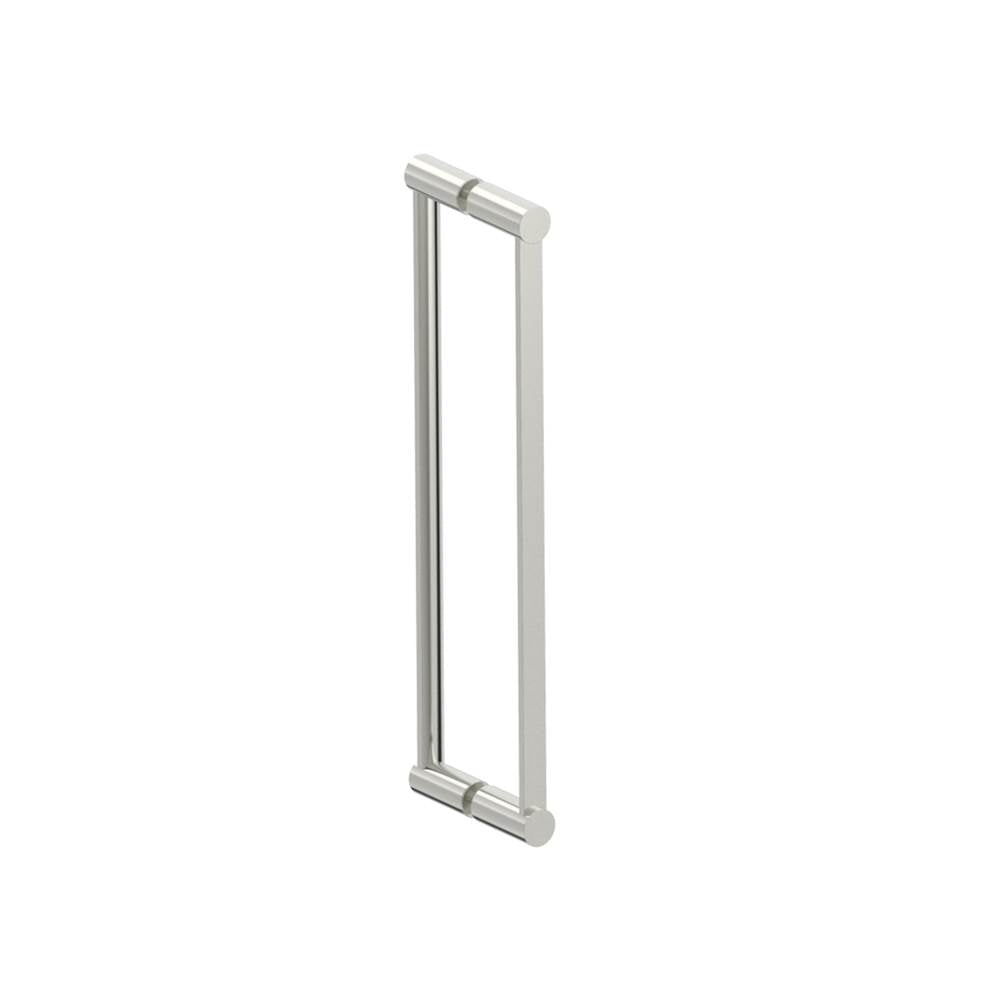 Kartners - PORTO - 18-inch Double Glass Door Handle-Brushed Nickel - Brushed Nickel