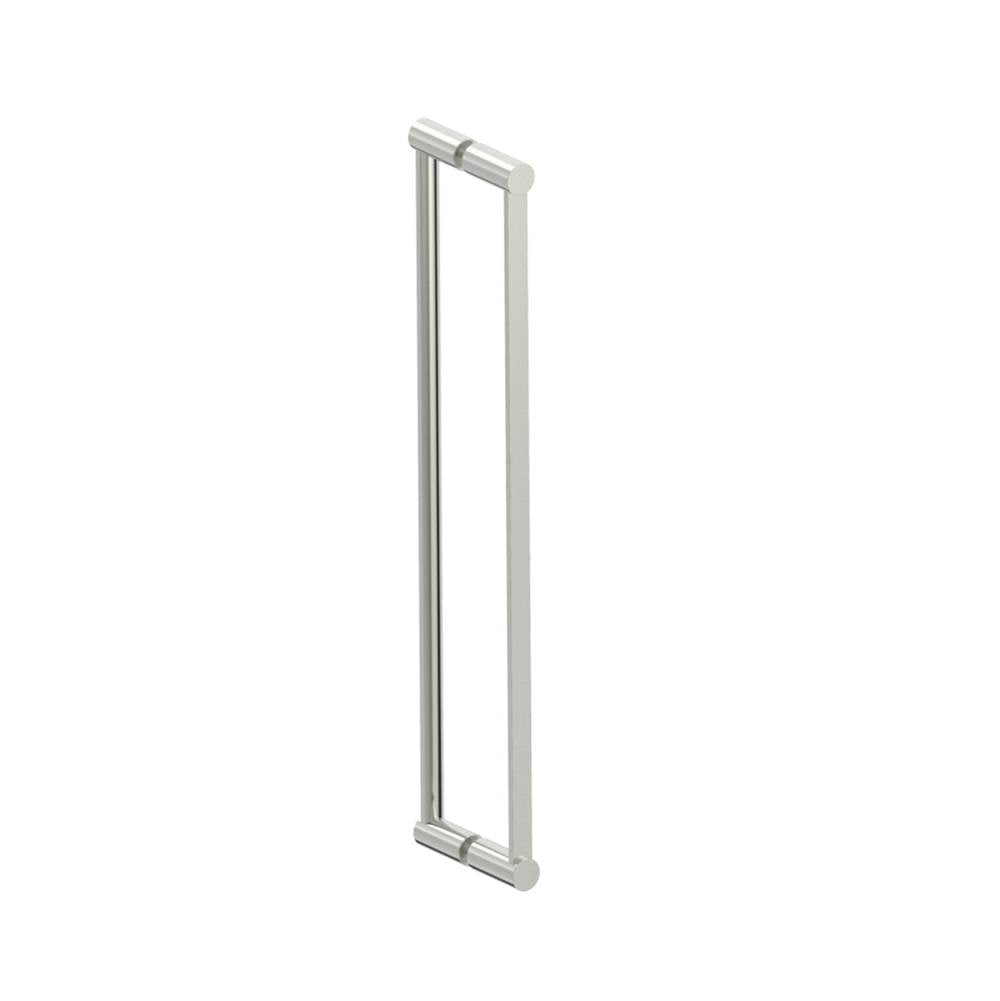 Kartners - PORTO - 24-inch Double Glass Door Handle-Brushed Nickel - Brushed Nickel