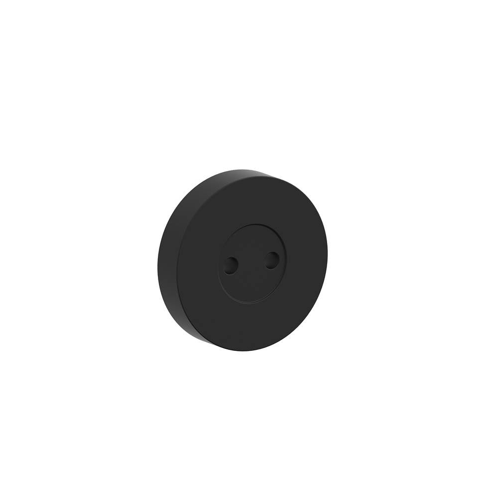 Kartners - PORTO - 40mm Round Small Rosette-Matte Black - Matte Black