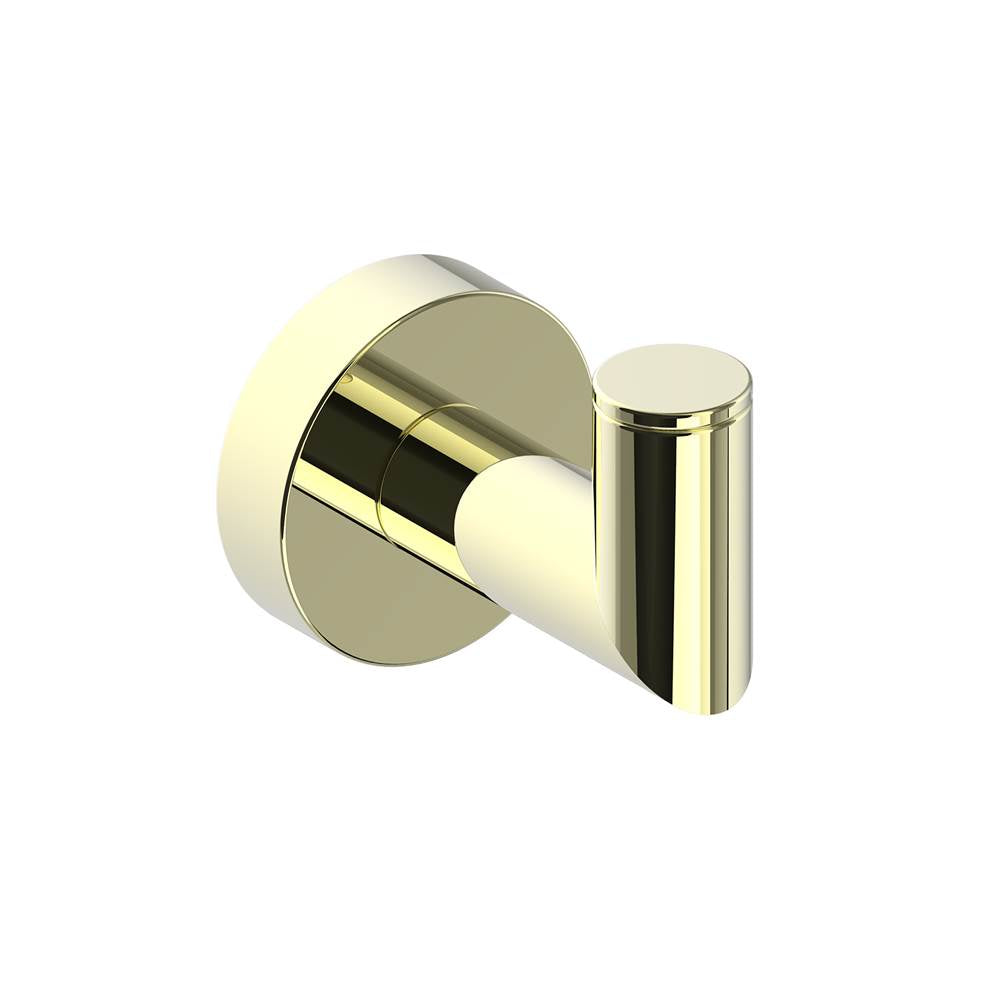 Kartners - OSLO - Single Prong Robe Hook-Polished Brass - Polished Brass