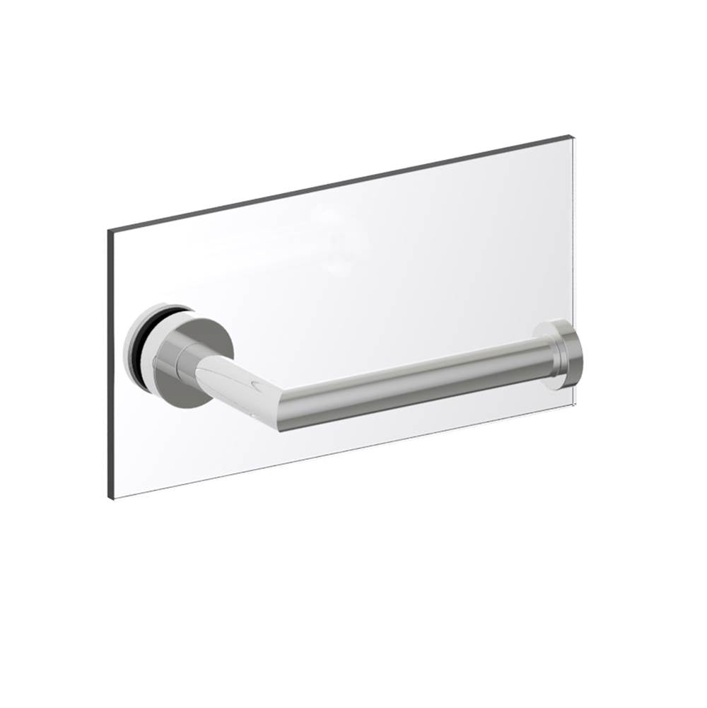 Kartners - OSLO - Single Toilet Paper Holder - Through Glass-Polished Nickel - Polished Nickel