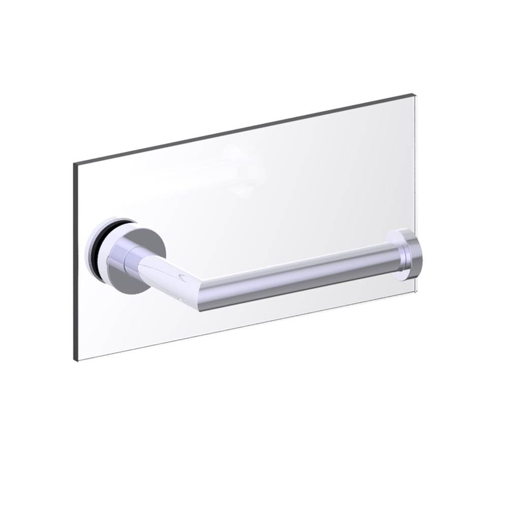 Kartners - OSLO - Single Toilet Paper Holder - Through Glass-Polished Chrome - Polished Chrome