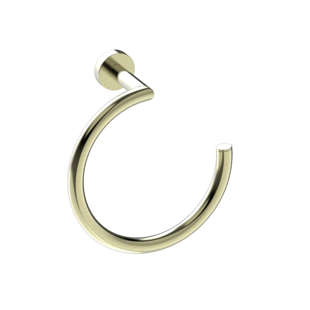 Kartners - OSLO - Towel Ring-(C-shaped)Brushed Brass - Brushed Brass