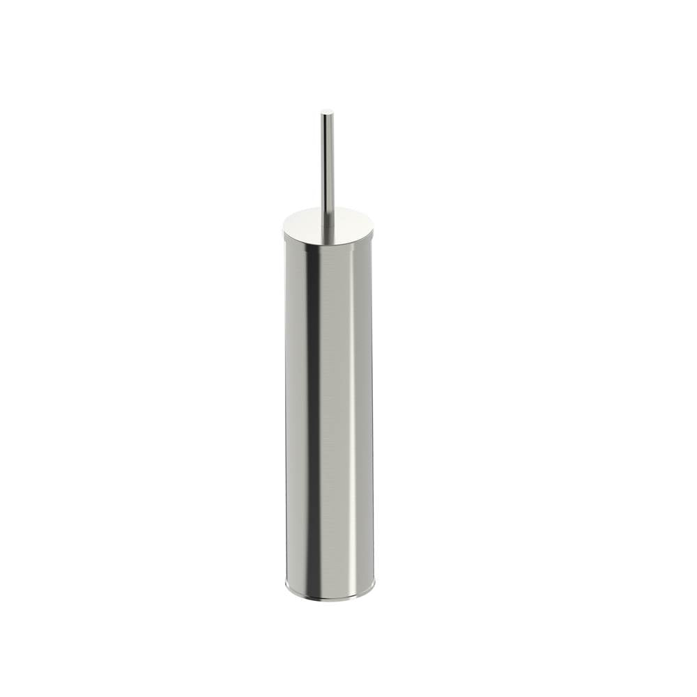 Kartners - OSLO - Extended Toilet Brush Set-Brushed Nickel - Brushed Nickel