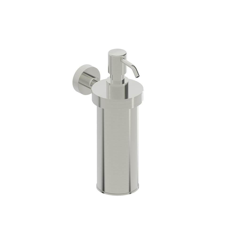 Kartners - OSLO - Wall Mounted Soap/Lotion Dispenser-Brushed Nickel - Brushed Nickel