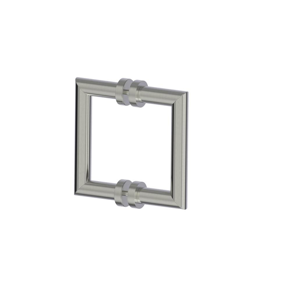 Kartners - OSLO - 6-inch Double Shower Door Handle-Brushed Nickel - Brushed Nickel