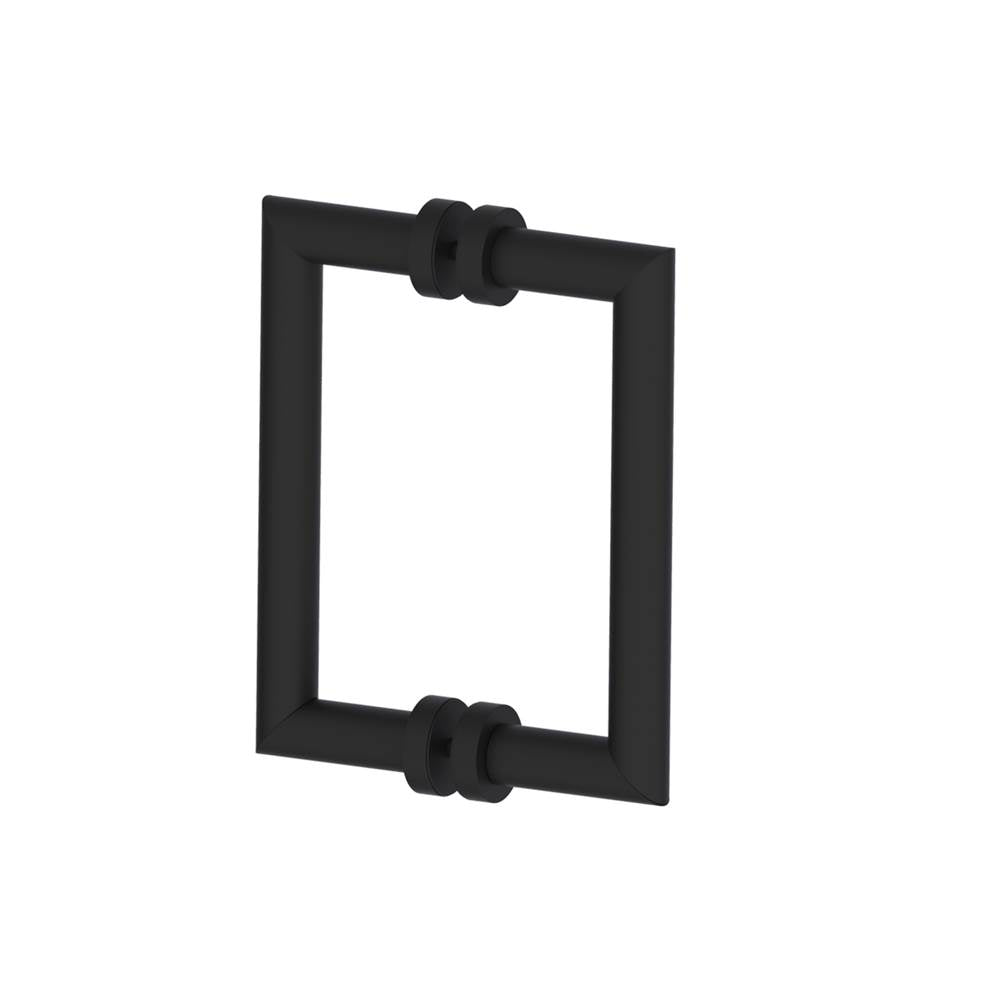 Kartners - OSLO - 8-inch Double Shower Door Handle-Matte Black - Matte Black