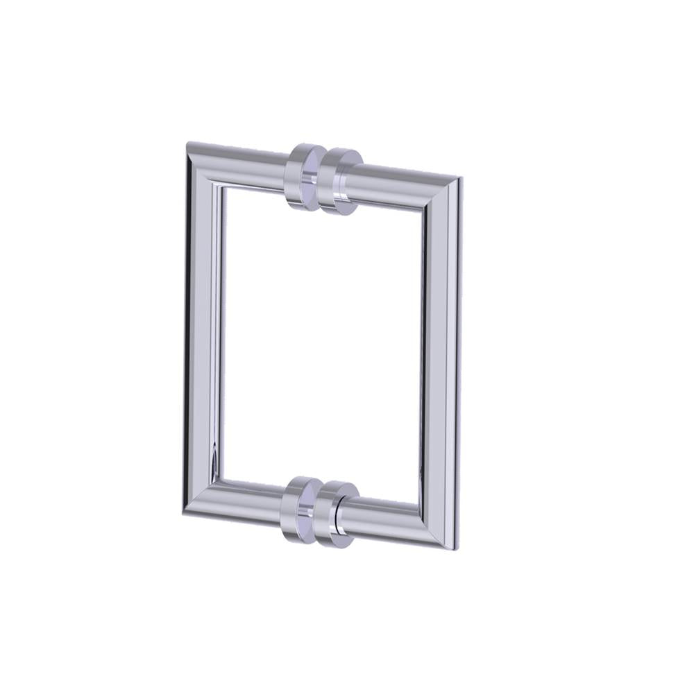 Kartners - OSLO - 8-inch Double Shower Door Handle-Polished Chrome - Polished Chrome