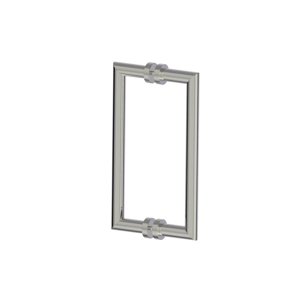 Kartners - OSLO - 12-inch Double Shower Door Handle-Polished Nickel - Polished Nickel