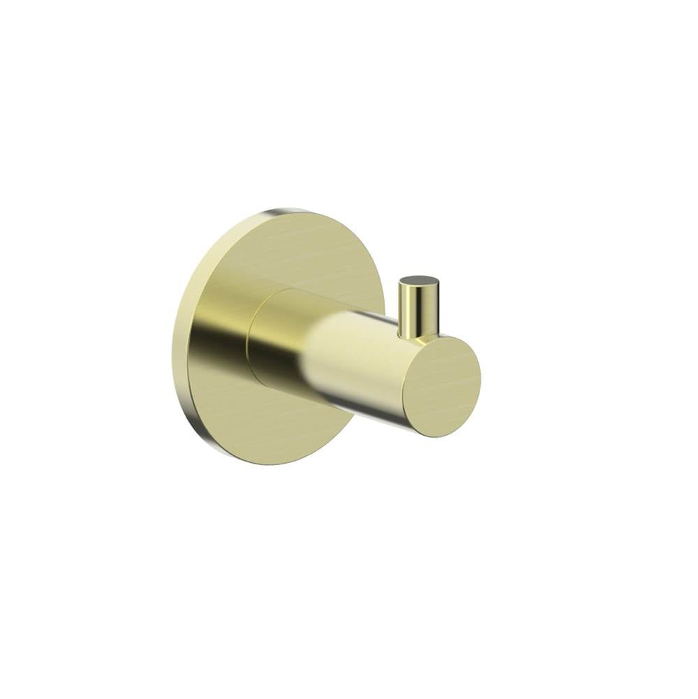 Kartners - NICE - Single Prong Robe Hook-Brushed Bronze - Brushed Bronze
