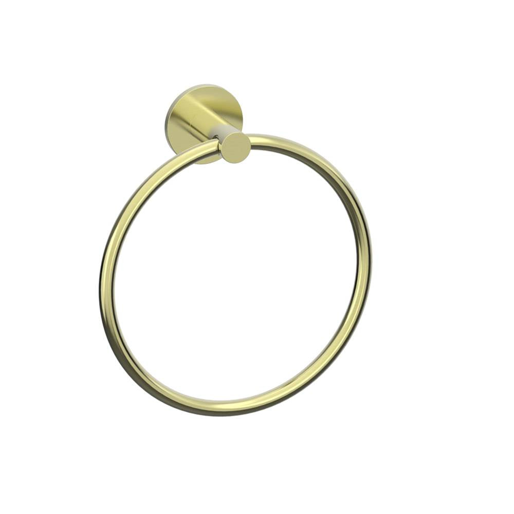 Kartners - NICE - Round Towel Ring -Brushed Bronze - Brushed Bronze