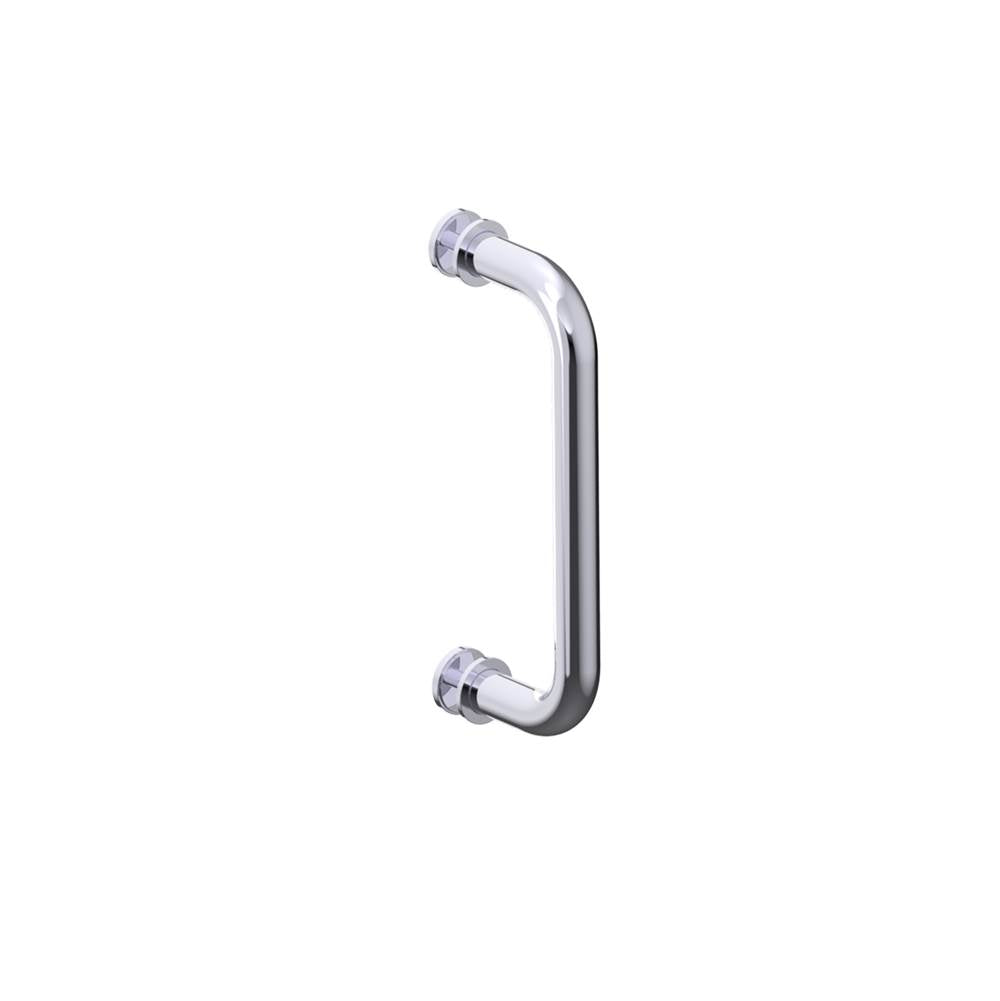 Kartners - NICE - 8-inch Single Shower Door Handle-Polished Chrome - Polished Chrome