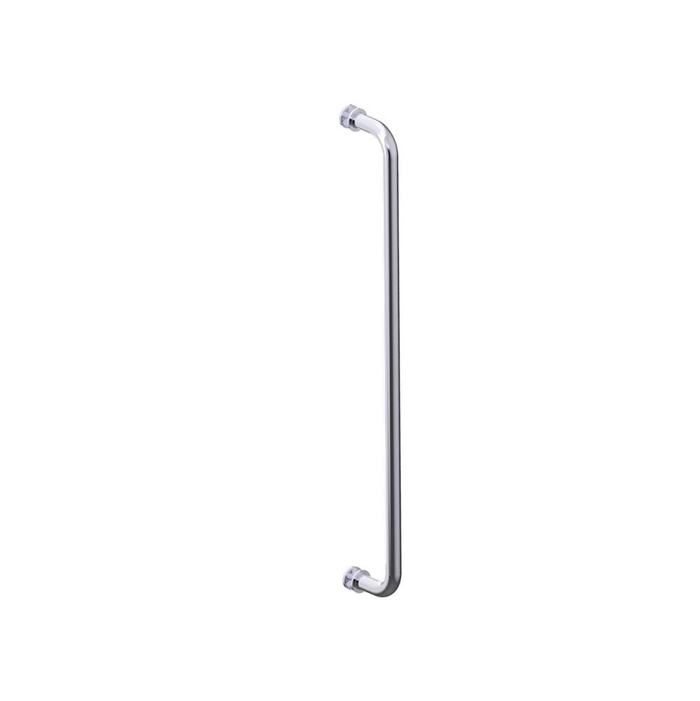 Kartners - NICE - 24-inch Single Shower Door Handle-Polished Chrome - Polished Chrome