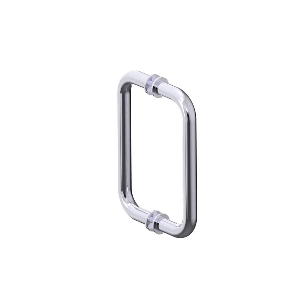 Kartners - NICE - 8-inch Double Shower Door Handle-Polished Chrome - Polished Chrome
