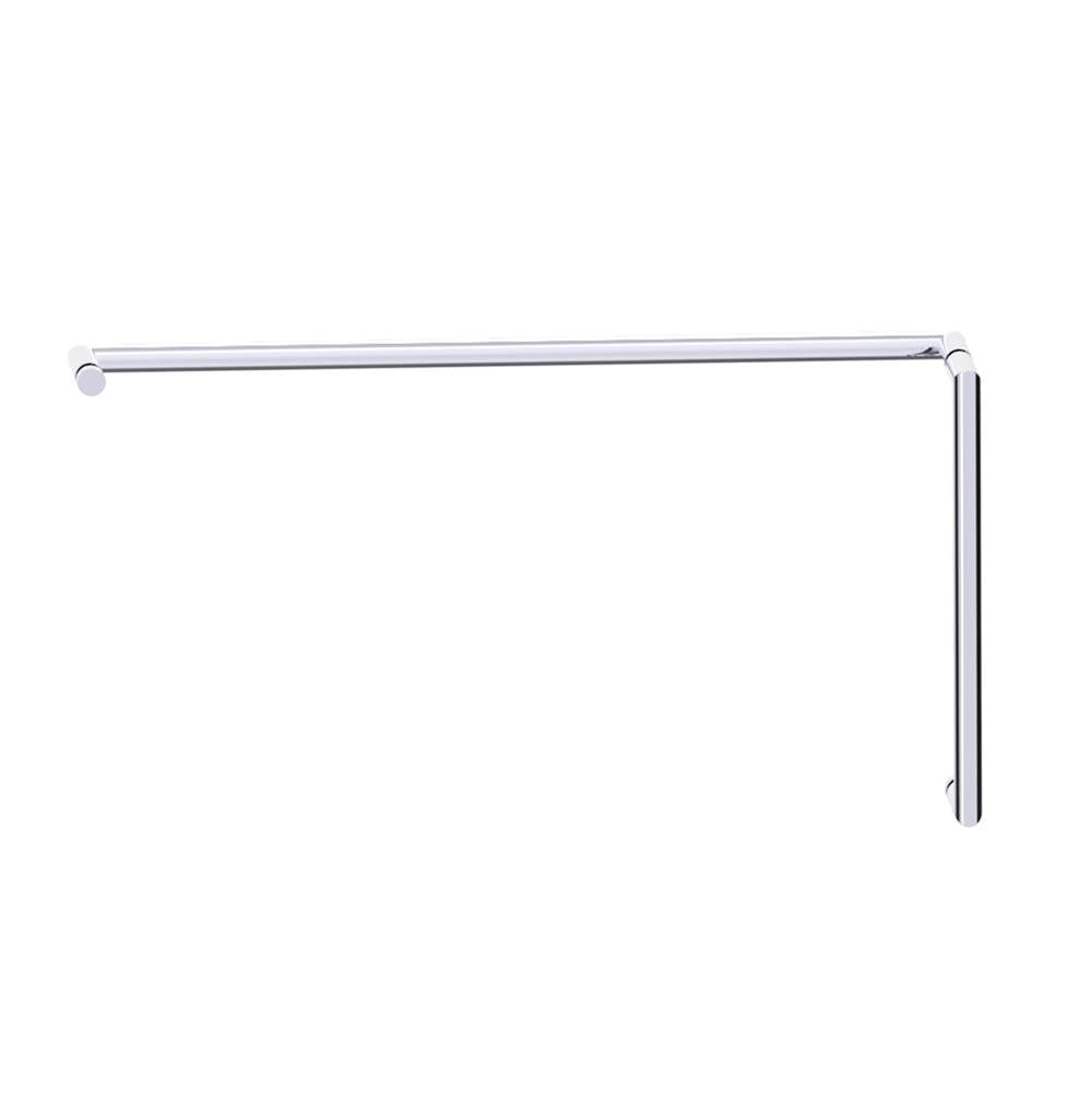 Kartners - SEVILLE - 12-inch x 24-inch Offset Shower Door Handles -Polished Chrome - Polished Chrome