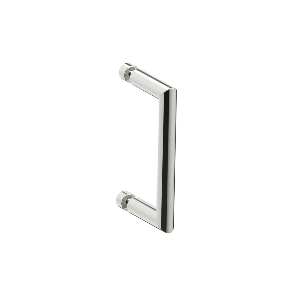 Kartners - SEVILLE - 6-inch Single Shower Door Handle-Polished Nickel - Polished Nickel