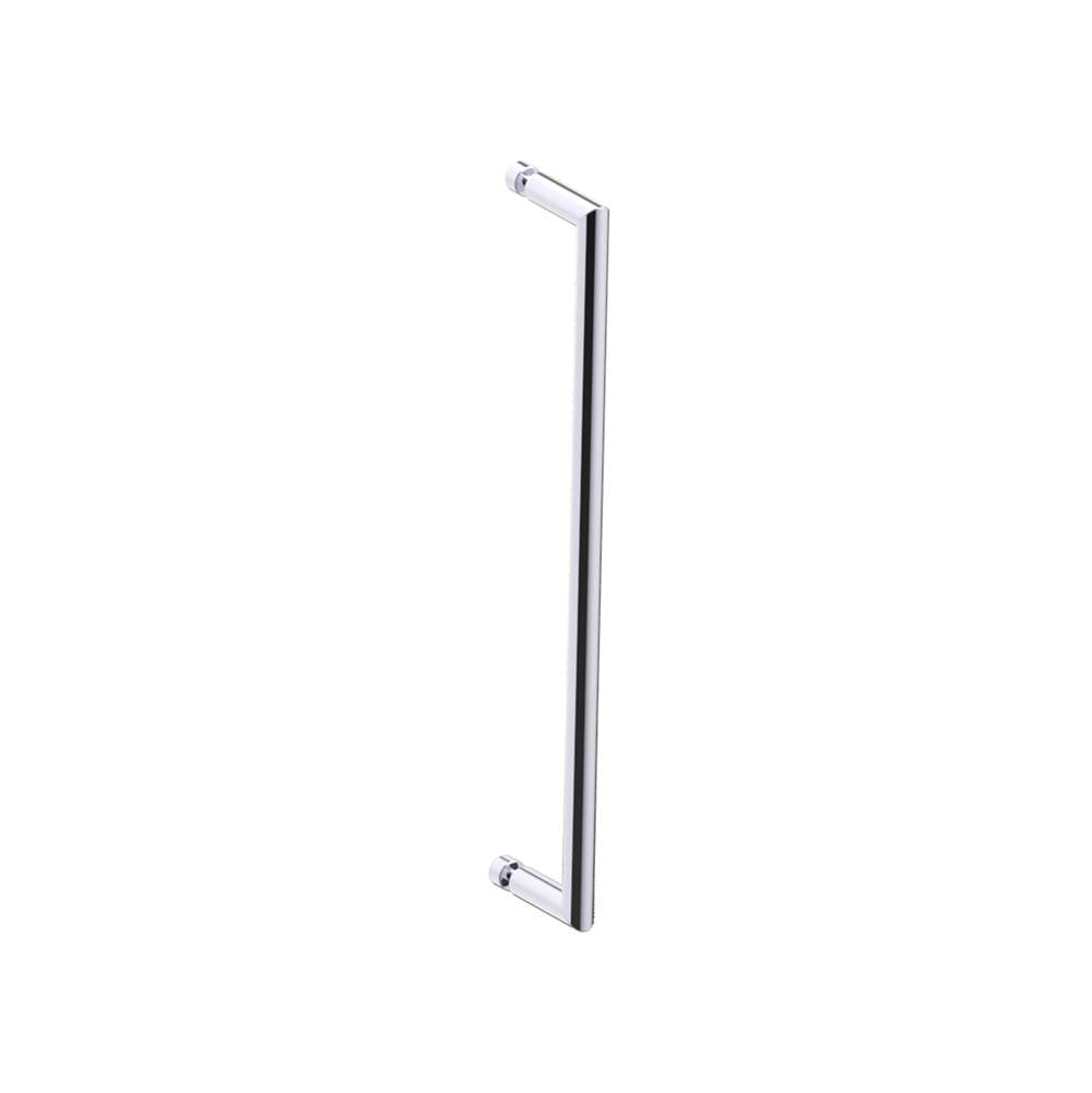 Kartners - SEVILLE - 18-inch Single Shower Door Handle-Polished Chrome - Polished Chrome