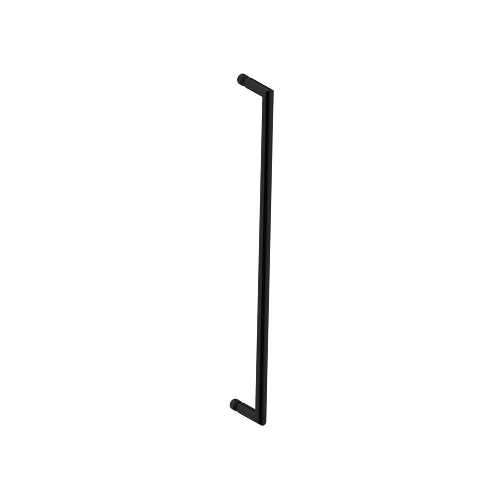 Kartners - SEVILLE - 24-inch Single Shower Door Handle-Matte Black - Matte Black