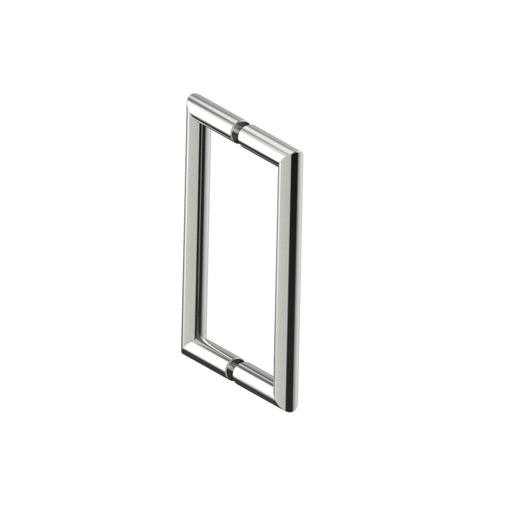 Kartners - SEVILLE - 8-inch Double Shower Door Handle-Brushed Nickel - Brushed Nickel