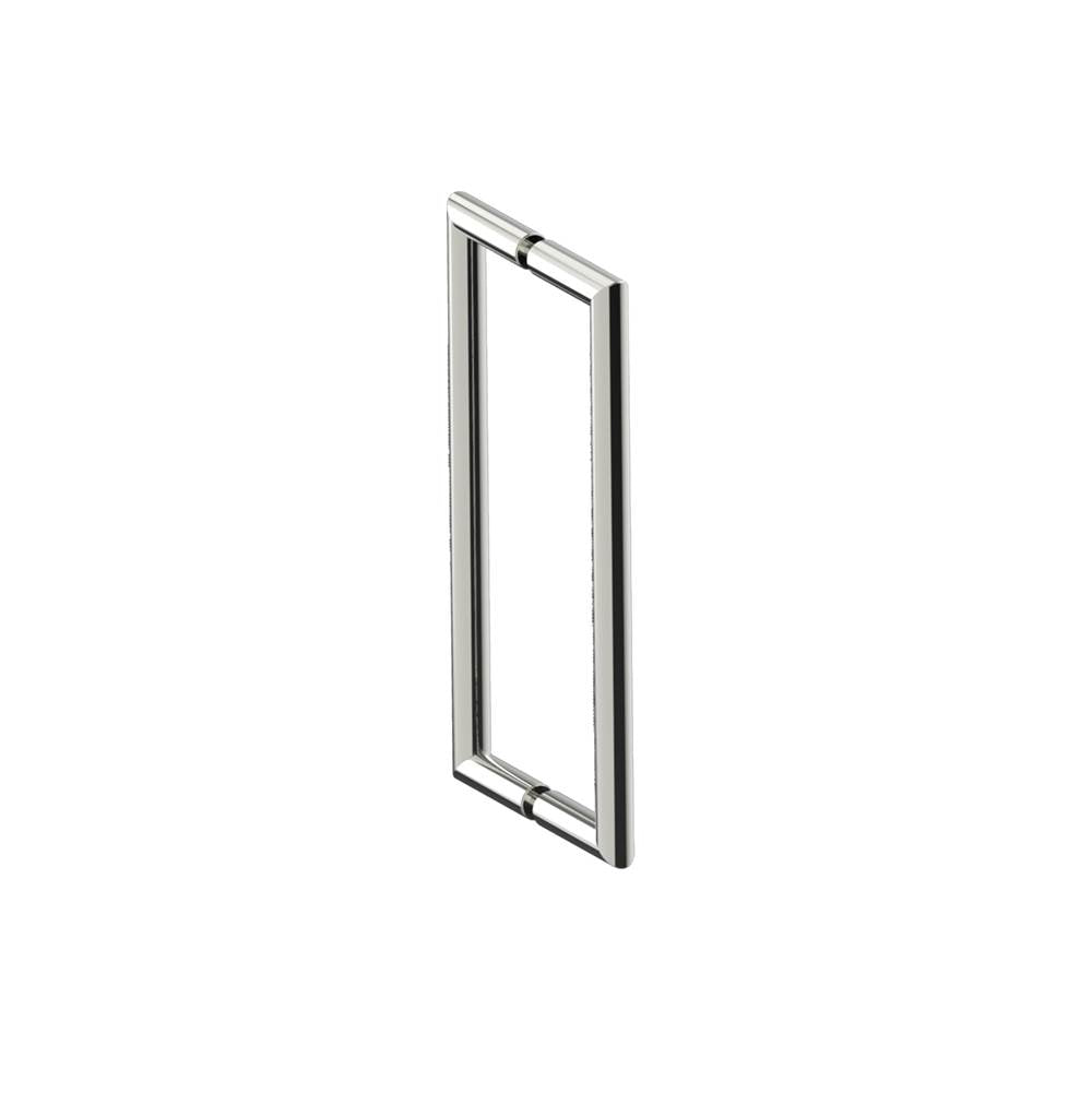 Kartners - SEVILLE - 12-inch Double Shower Door Handle-Polished Nickel - Polished Nickel
