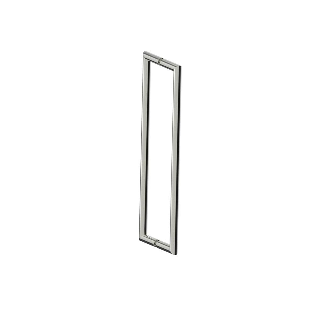 Kartners - SEVILLE - 18-inch Double Shower Door Handle-Brushed Nickel - Brushed Nickel