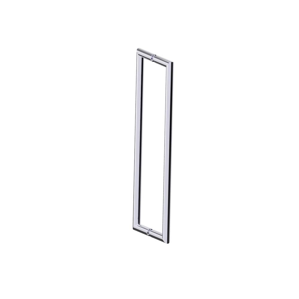 Kartners - SEVILLE - 18-inch Double Shower Door Handle-Polished Chrome - Polished Chrome