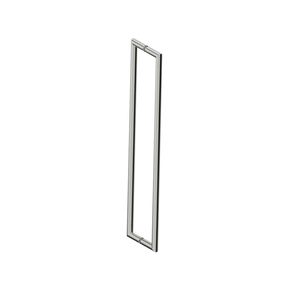 Kartners - SEVILLE - 24-inch Double Shower Door Handle-Brushed Nickel - Brushed Nickel