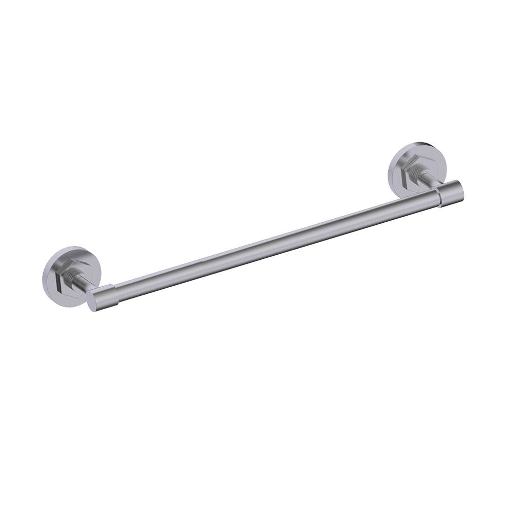 Kartners - WINDSOR - 24-inch Bathroom Towel Bar-Brushed Nickel - Brushed Nickel