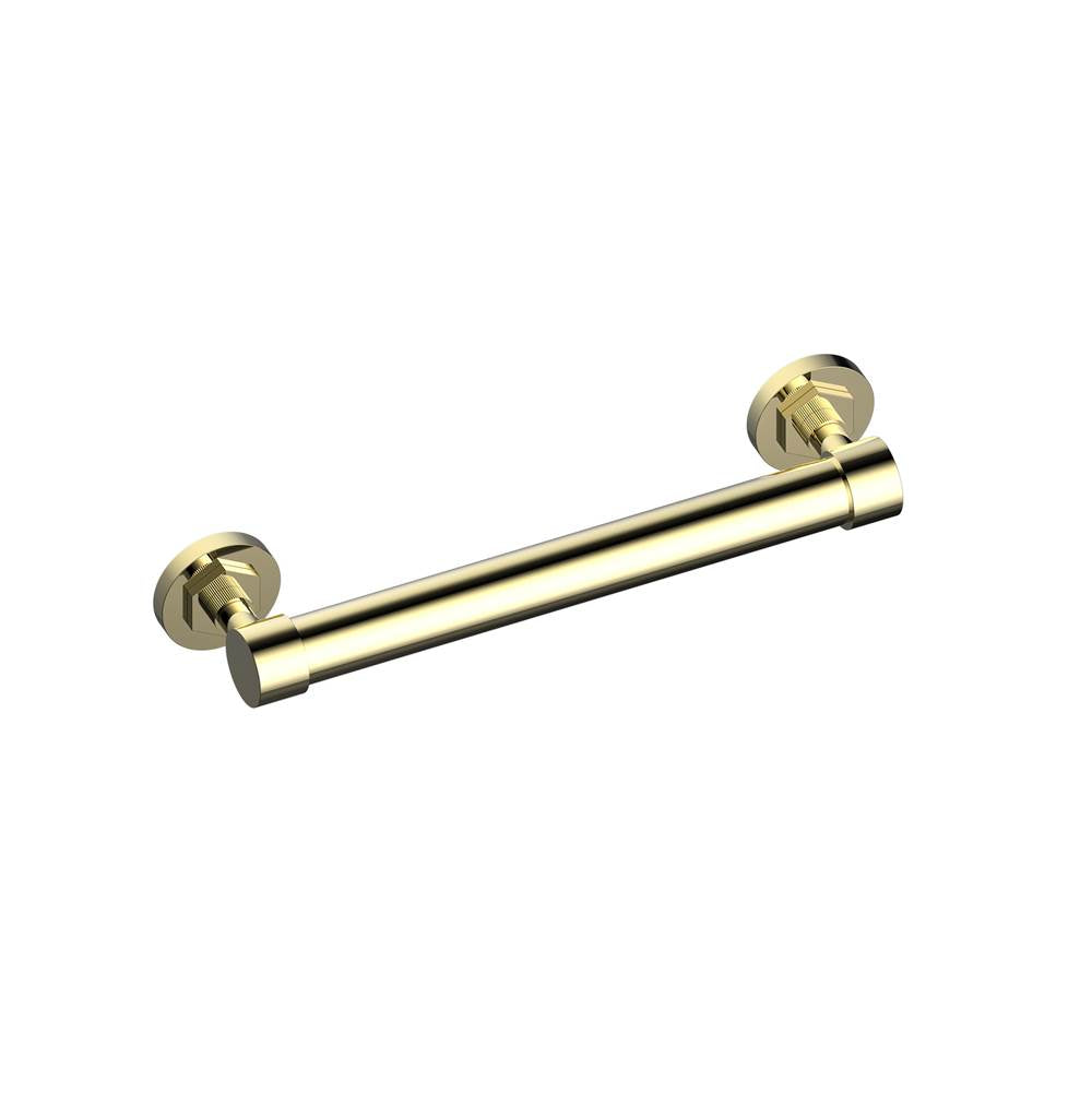 Kartners - WINDSOR - 12-inch Grab Bar-Unlacquered Brass - Unlacquered Brass