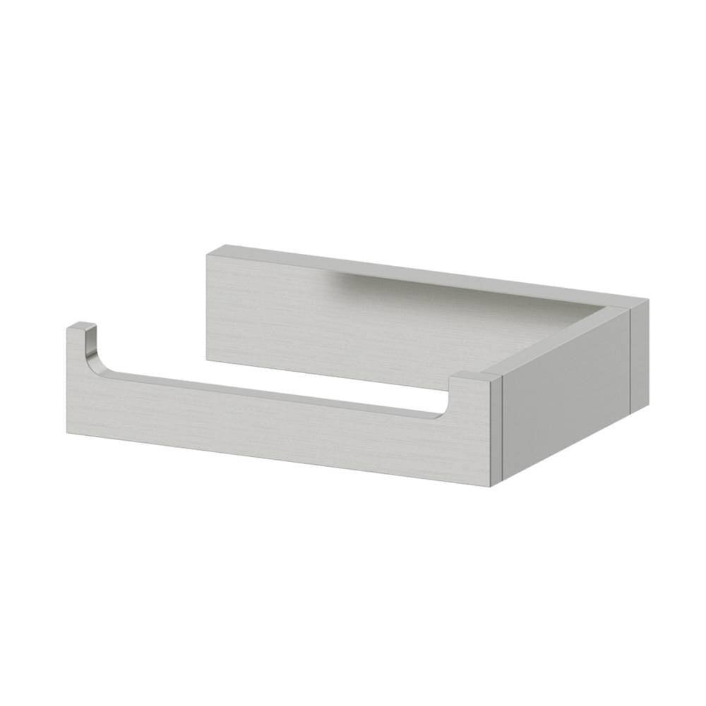 Kartners - BERLIN - Toilet Paper Holder (Left)-Brushed Nickel - Brushed Nickel