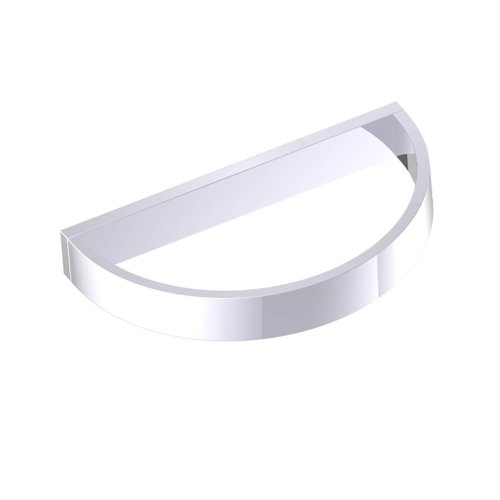 Kartners - BERLIN - Half Moon Towel Ring-Polished Chrome - Polished Chrome