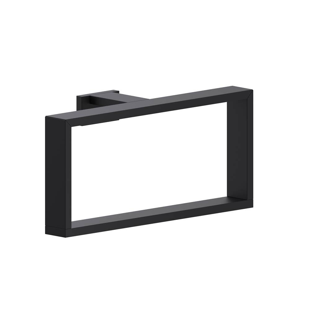 Kartners - BERLIN - Rectangluar Towel Ring-Matte Black - Matte Black
