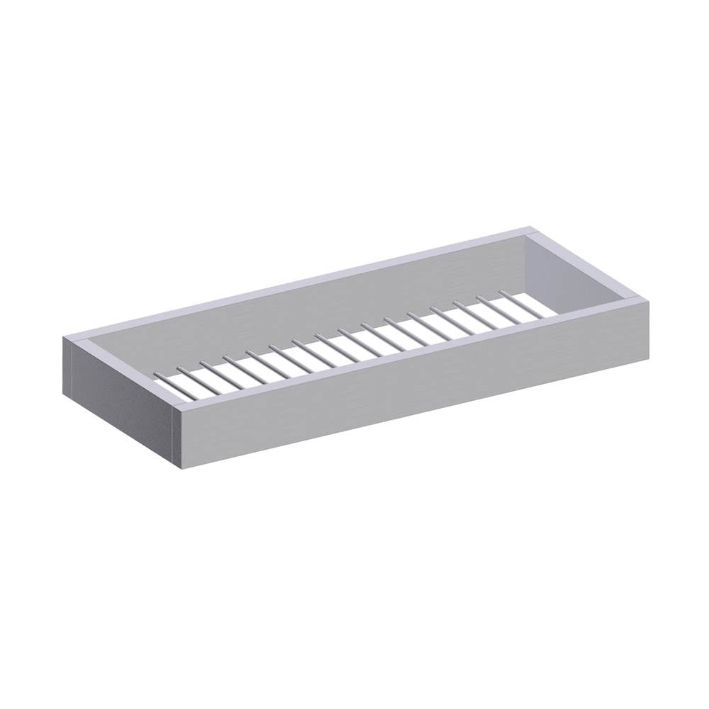 Kartners - BERLIN - Wall Mounted Large Soap Basket-Brushed Nickel - Brushed Nickel