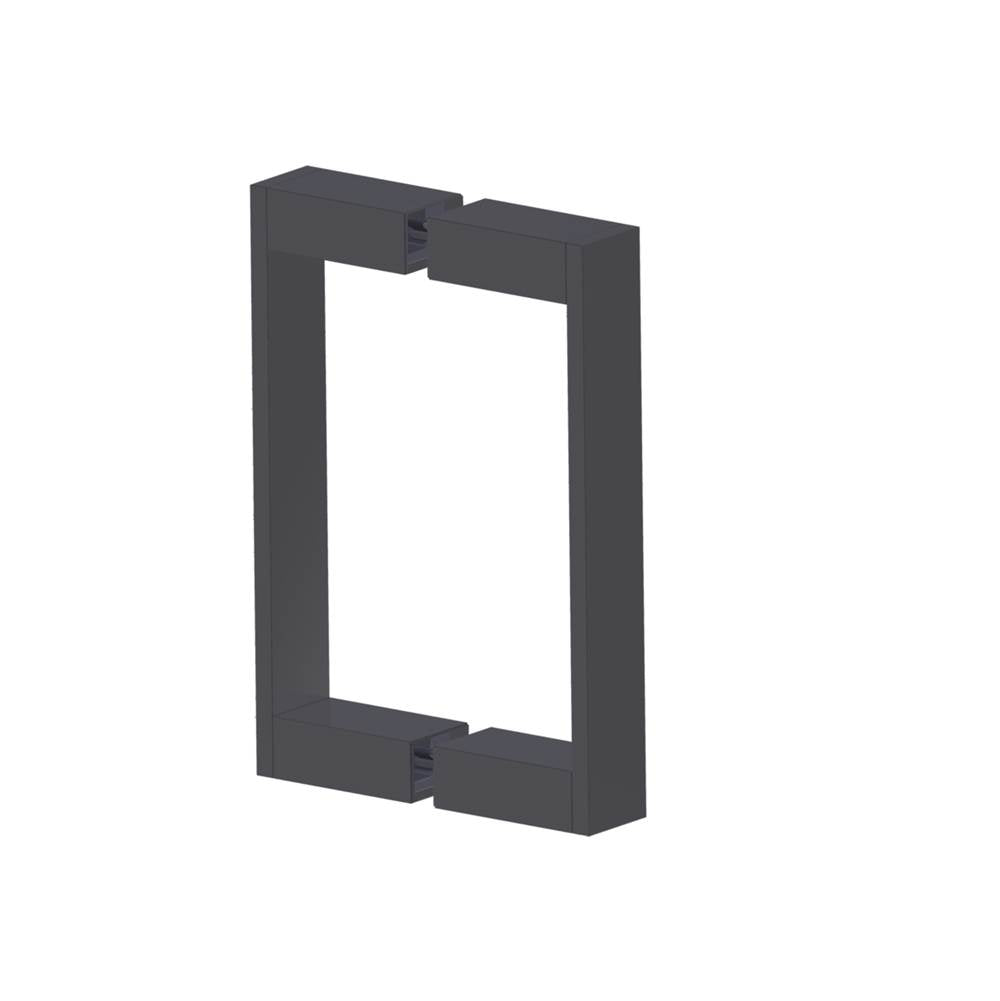 Kartners - BERLIN- 8-inch Double Shower Door Handle-Matte Black - Matte Black