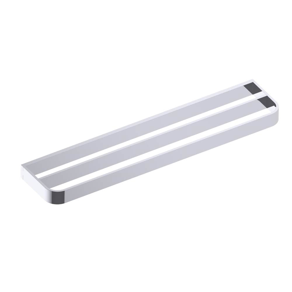 Kartners - BONN - 24-inch Double Bathroom Towel Bar-Polished Chrome - Polished Chrome