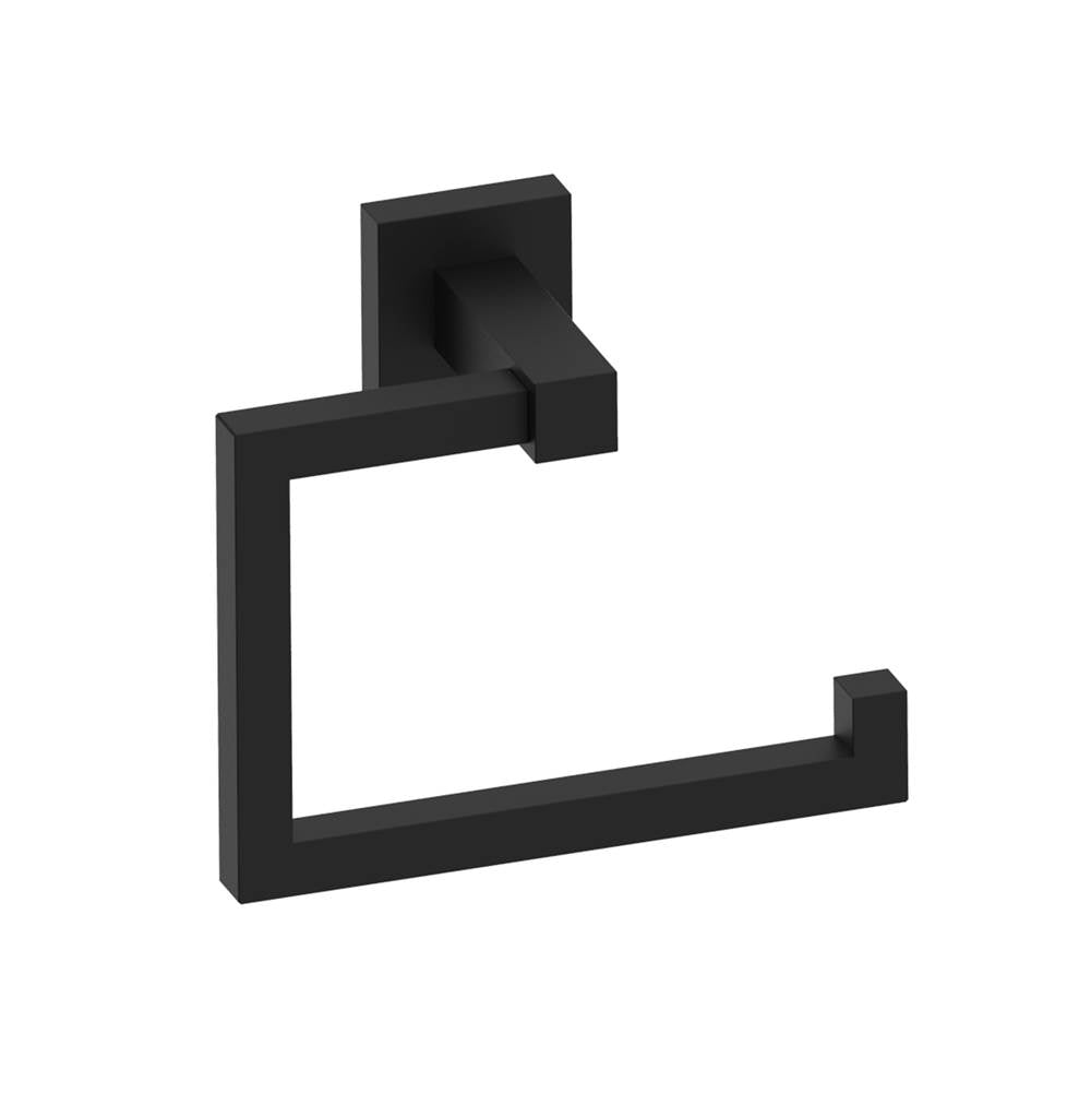 Kartners - LONDON - Drop Toilet Paper Holder-Matte Black - Matte Black