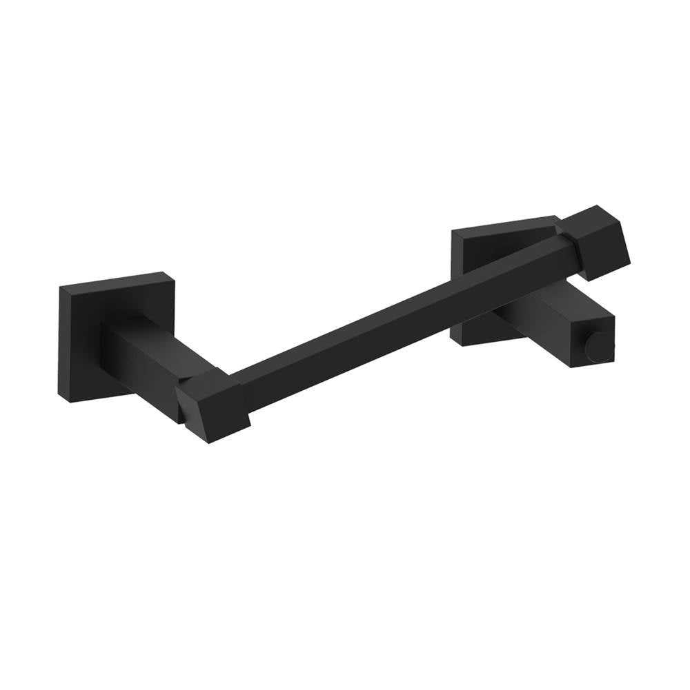 Kartners - LONDON - Pivot Toilet Paper Holder-Matte Black - Matte Black
