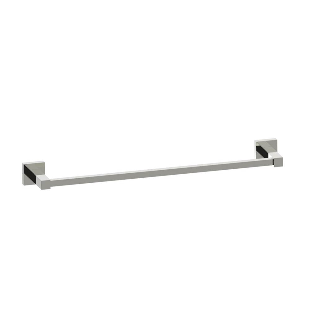 Kartners - LONDON - 18-inch Bathroom Towel Bar-Polished Nickel - Polished Nickel