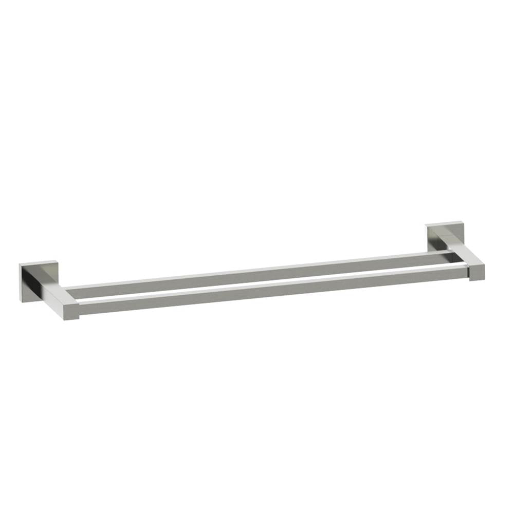 Kartners - LONDON - 18-inch Double Bathroom Towel Bar-Brushed Nickel - Brushed Nickel