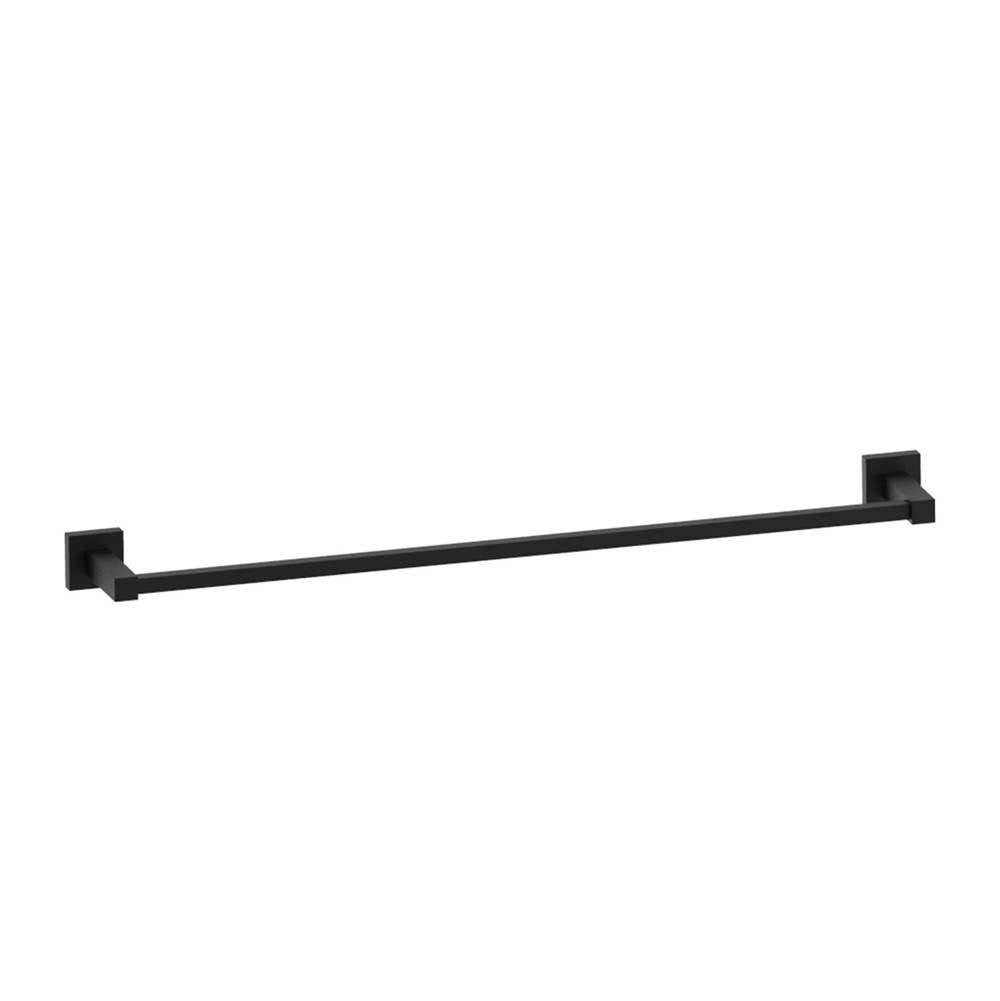 Kartners - LONDON - 24-inch Bathroom Towel Bar-Matte Black - Matte Black