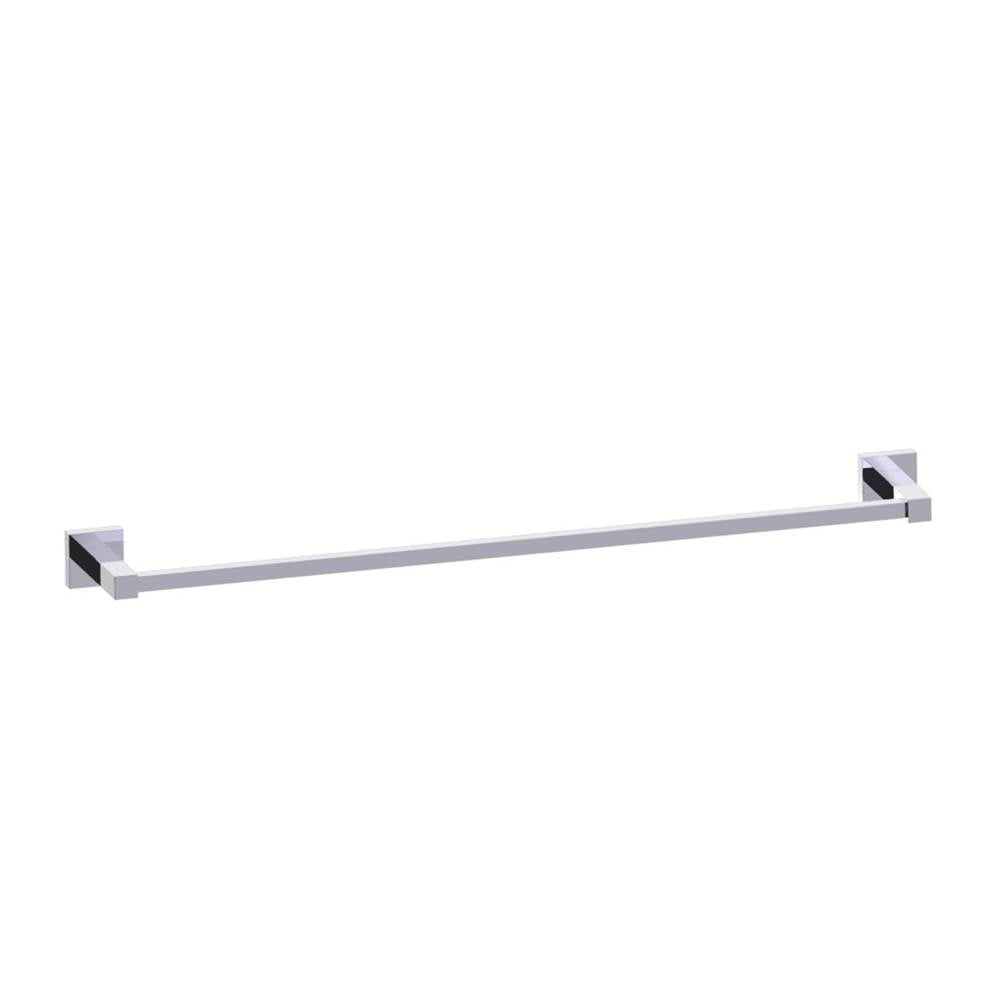 Kartners - LONDON - 24-inch Bathroom Towel Bar-Polished Chrome - Polished Chrome