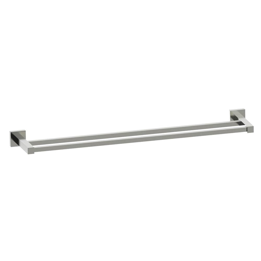 Kartners - LONDON - 24-inch Double Bathroom Towel Bar-Brushed Nickel - Brushed Nickel